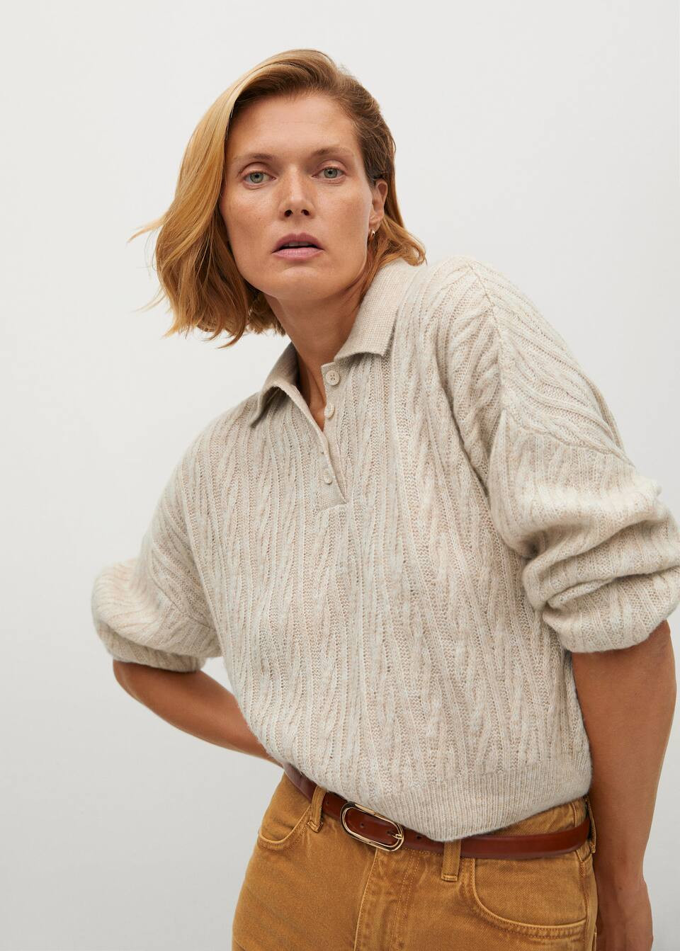 Polo style sweater | MANGO (US)