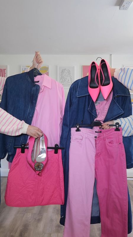 Denim and pink! Arket denim trench coat and two tone pink trousers. 

#LTKfamily #LTKstyletip #LTKeurope