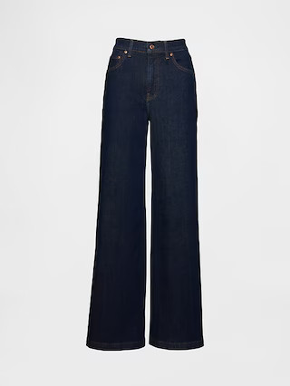 High Rise Stride Wide-Leg Jeans | Gap (US)