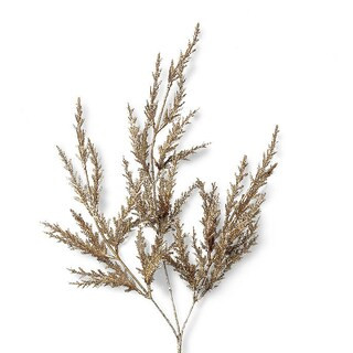 Gold Glitter Cedar Stems, Set of Six | Frontgate | Frontgate