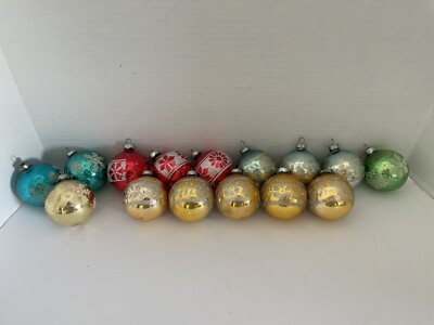 Vintage Lot of 15 Shiny Brite Christmas Ornaments  | eBay | eBay US