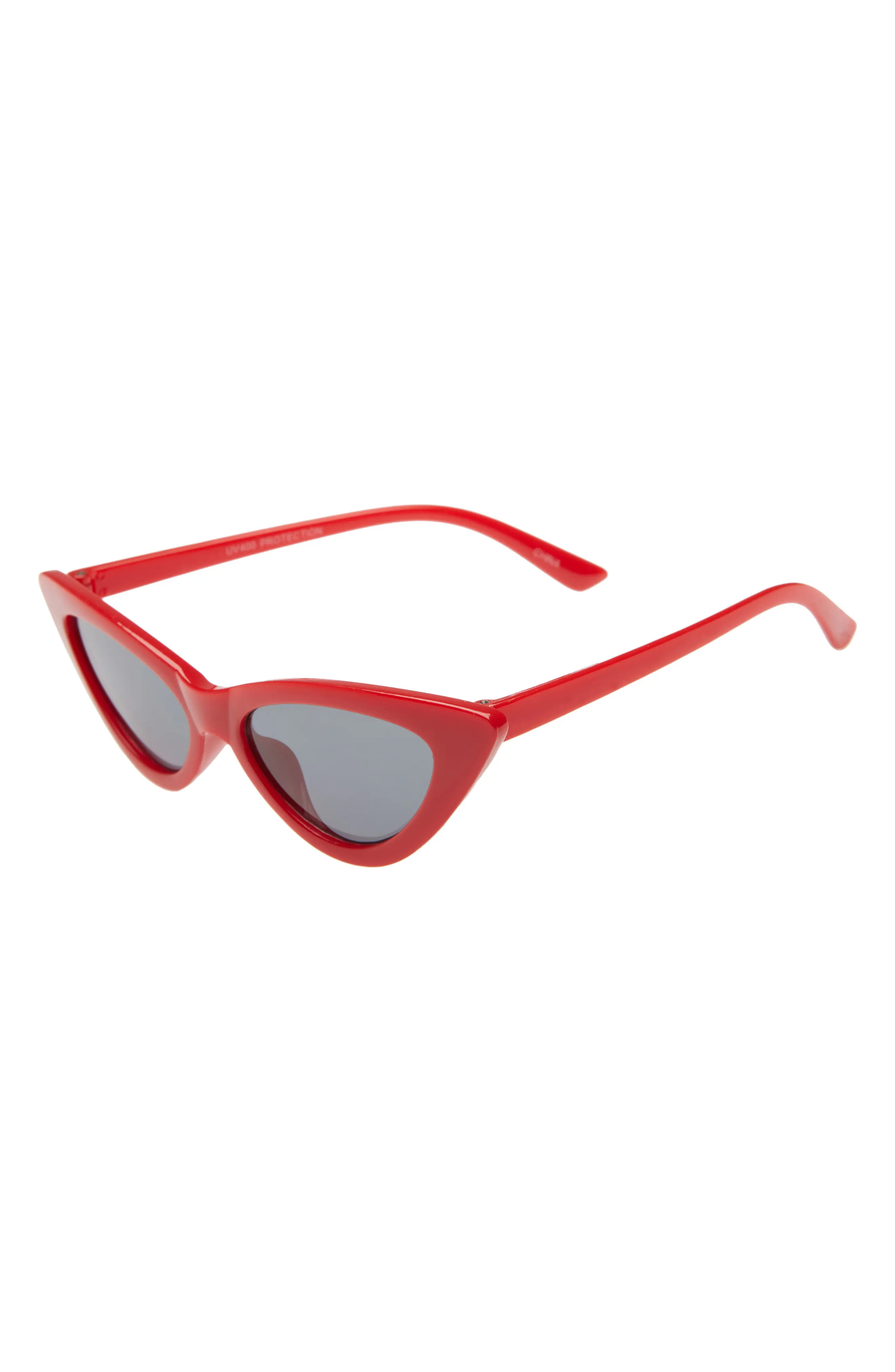 Rad + Refined Cat Eye Sunglasses in Red/Black at Nordstrom | Nordstrom