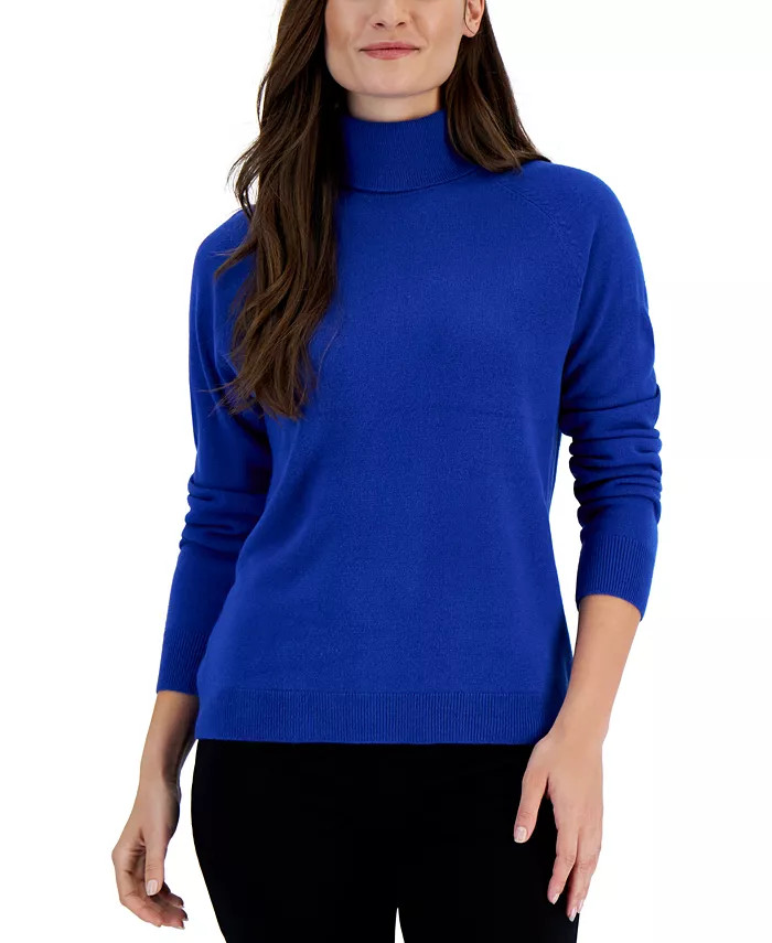 Karen Scott Women's Luxesoft Turtleneck Top, Created for Macy's & Reviews - Sweaters - Women - Ma... | Macys (US)