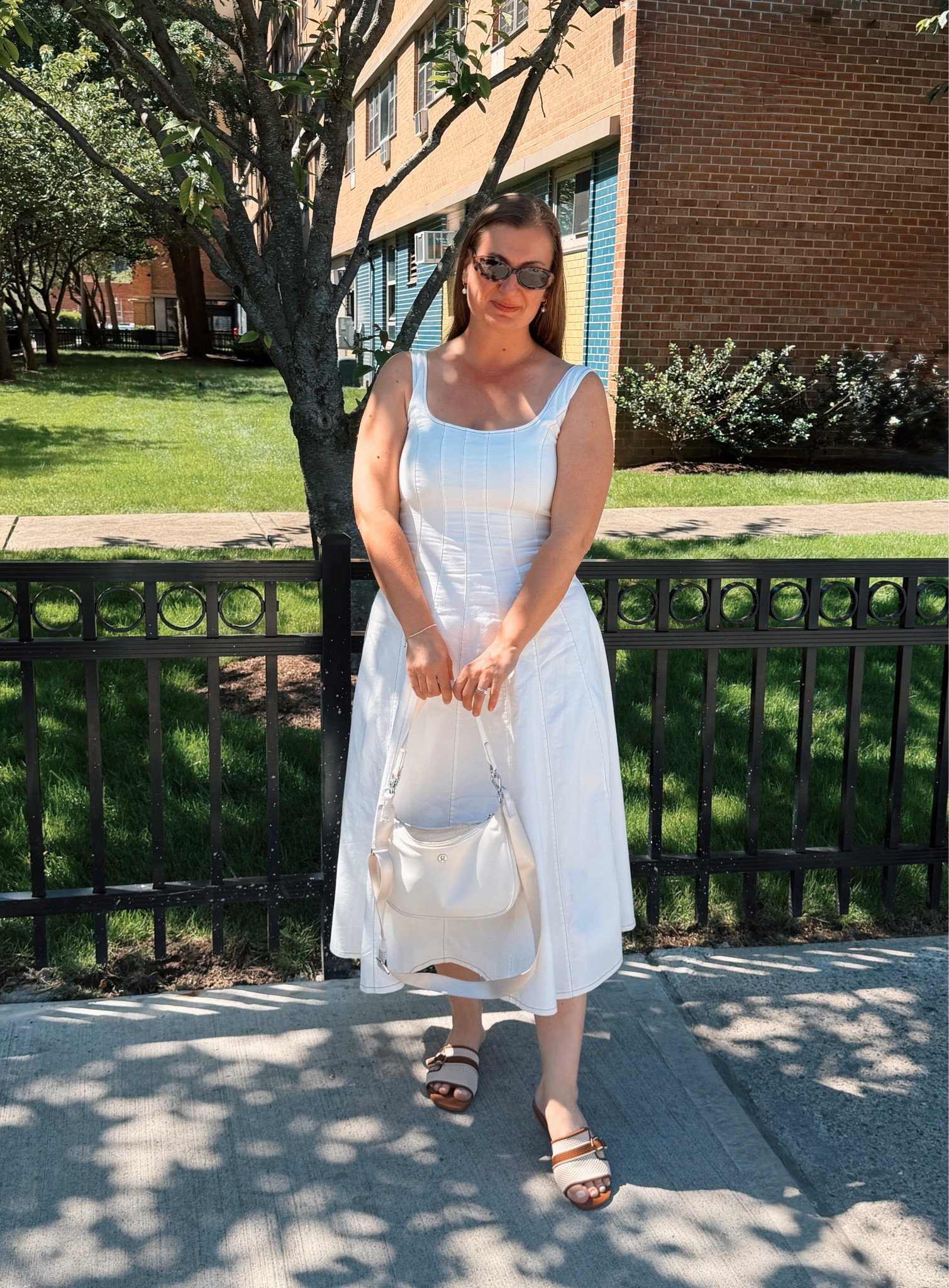 Enjoying the early summer weather ☀️
This @Petal & Pup dress is super light and comfortable - and so are the @VIVAIA slides 😍

#LTKootd #LTKdayinmylife #LTKMidsize