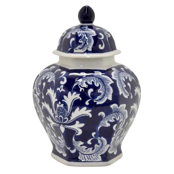 Blue Chinoiserie Ceramic Ginger Jar, 10", sold by At Home | At Home