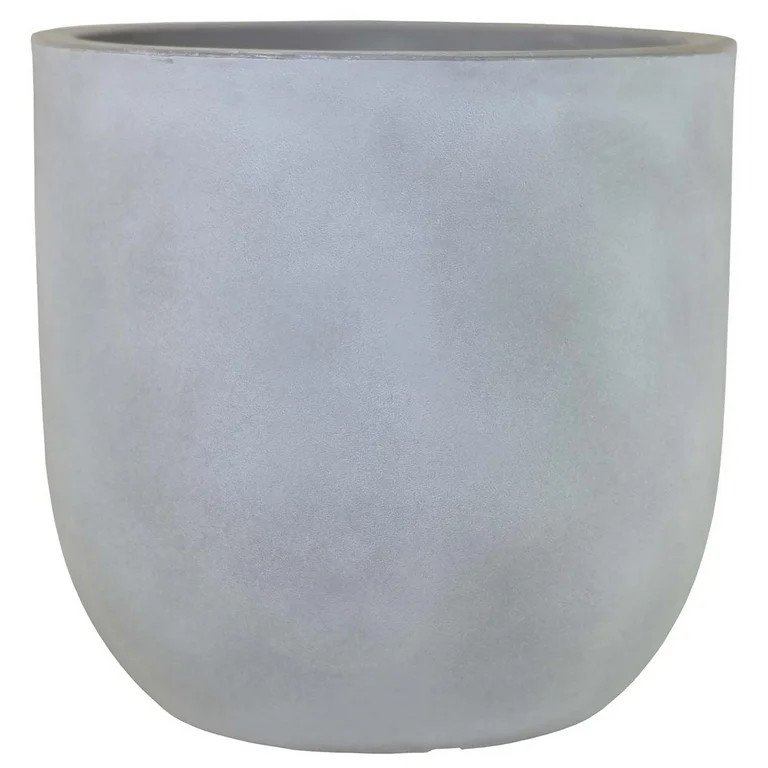 Better Homes & Gardens 14in Mosswood Resin Planter, Gray | Walmart (US)