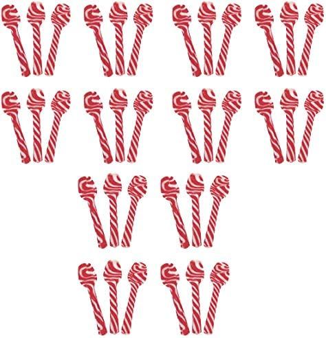 Candy Cane Peppermint Spoons - Edible Spoons - Hot Chocolate and Coffee - Bulk Children Christmas... | Amazon (US)