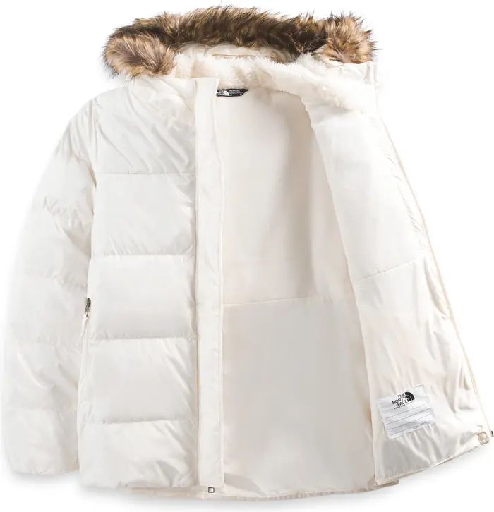 The North Face Kids' North 600 Fill Power Down Parka with Faux Fur Trim | Nordstrom | Nordstrom