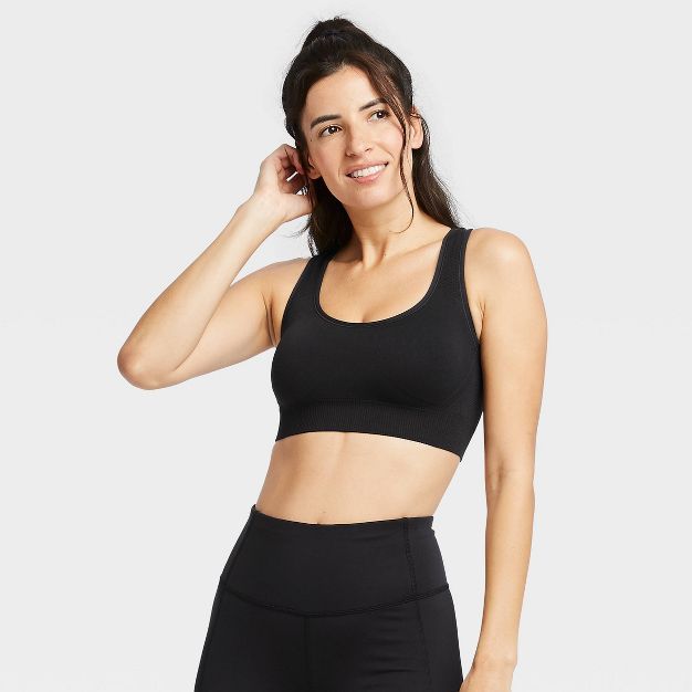 Women's Medium Support Seamless Racerback Bra - All in Motion™ | Target