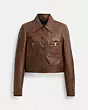 Shrunken Leather Jacket | Coach Outlet US