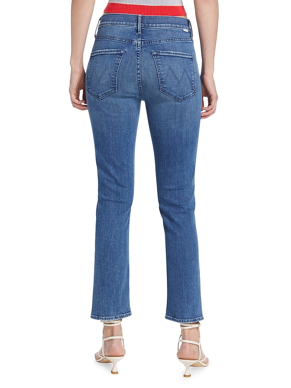 The Dazzler Mid-Rise Straight-Leg Ankle Jeans | Saks Fifth Avenue