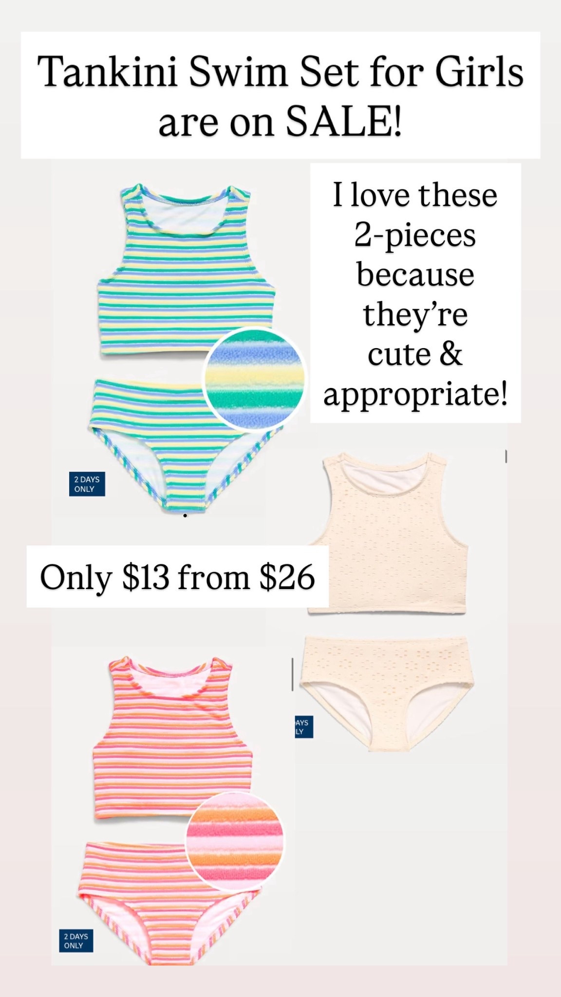 2-piece bathing suits for girls are on sale! 

#LTKKids #LTKSaleAlert