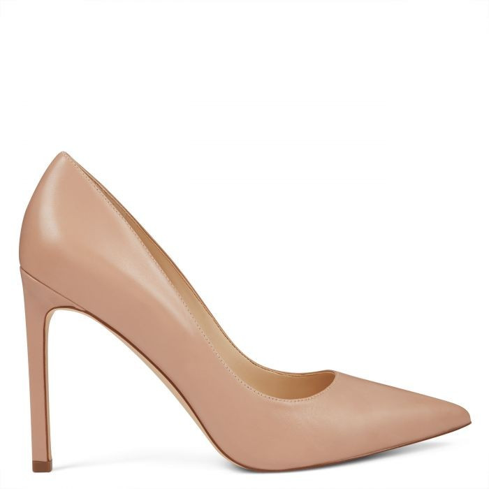 Tatiana Pointy Toe Pumps - Barely Nude Leather | Nine West (US)