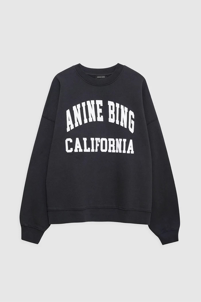 Miles Sweatshirt Collegiate - Vintage Black | Anine Bing