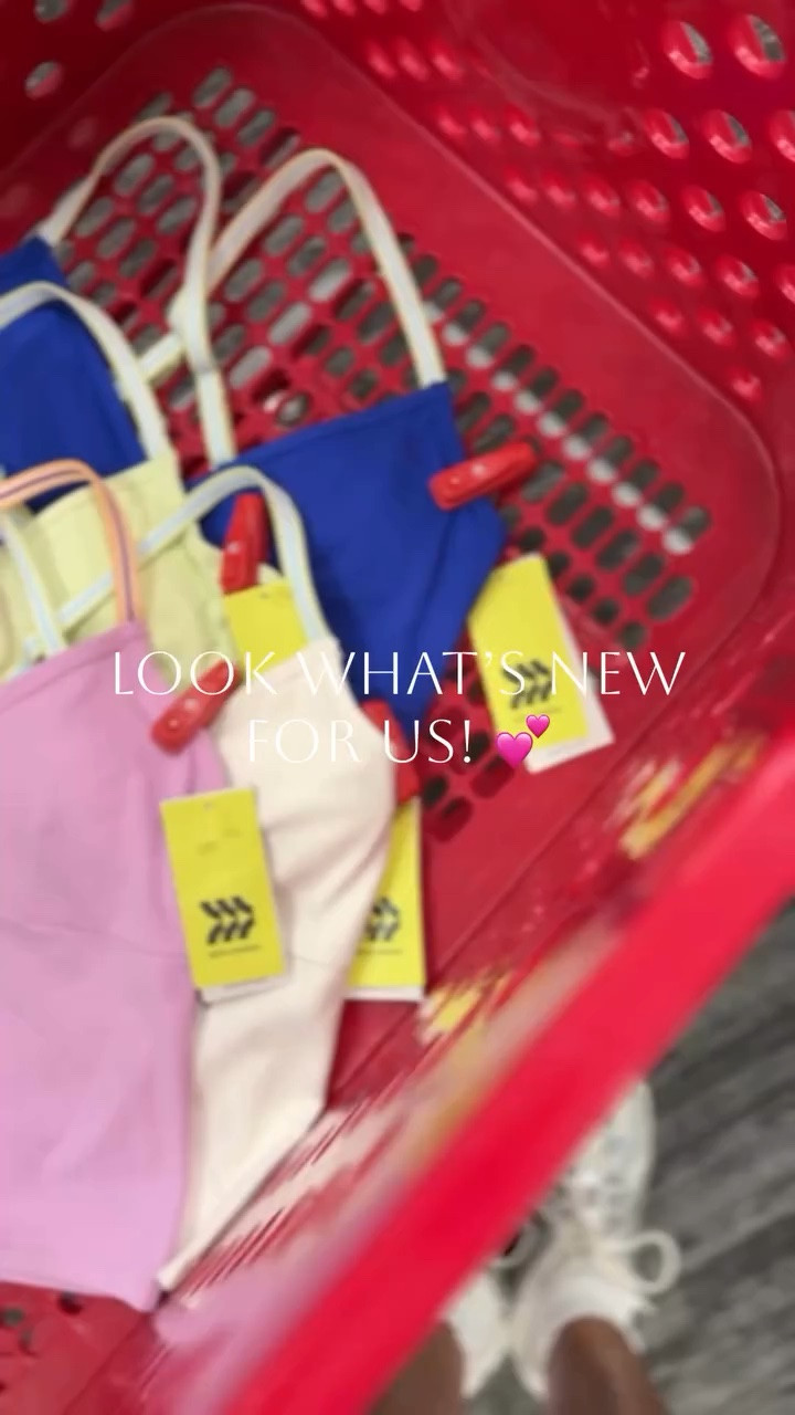 Say SHOP for links! 💕 new matching tanks & shorts! Tanks have built in bras #newattarget #targetstyle