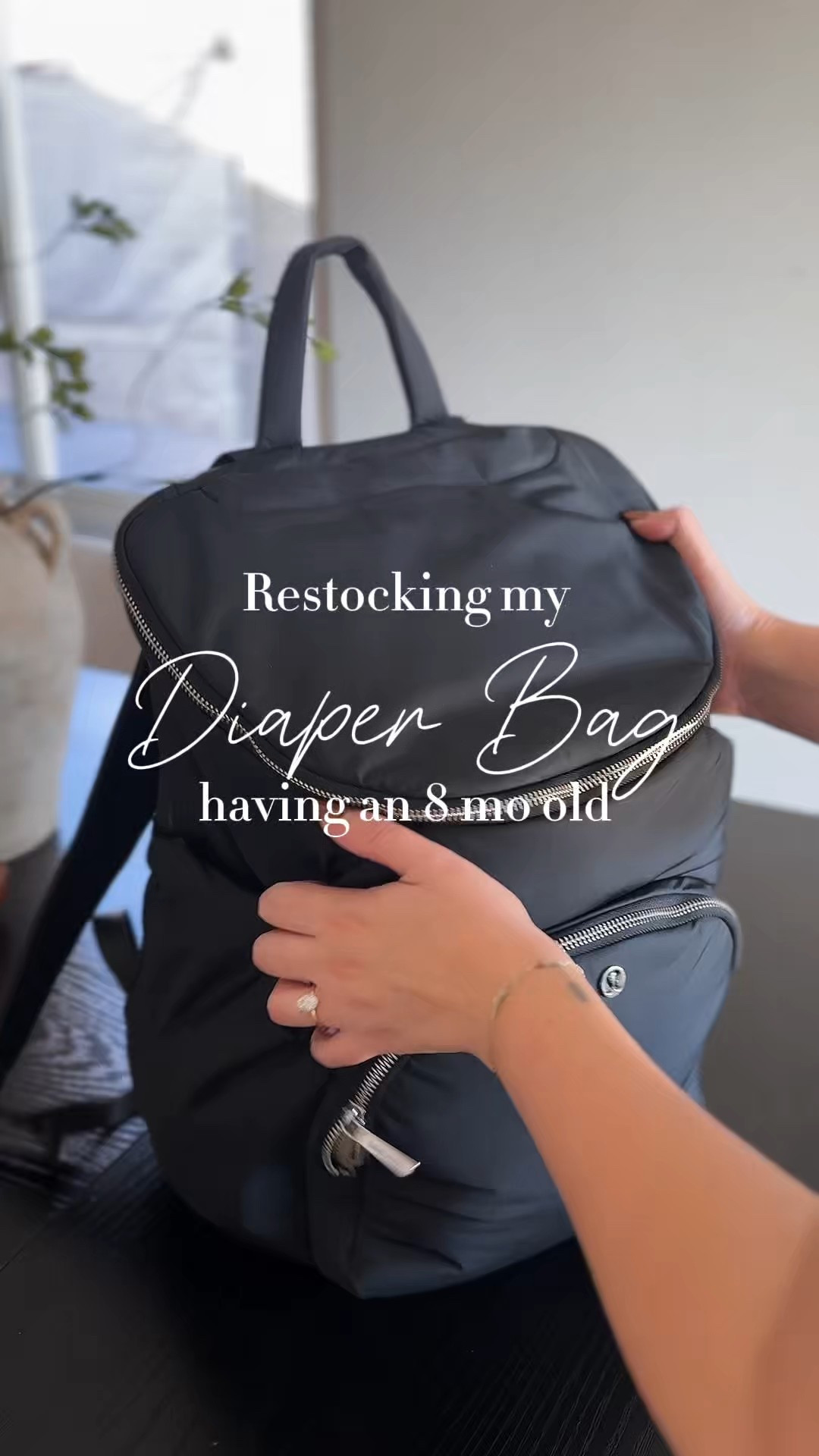 Restocking my diaper bag with only the essentials {for my 8 month old}

#LTKBaby