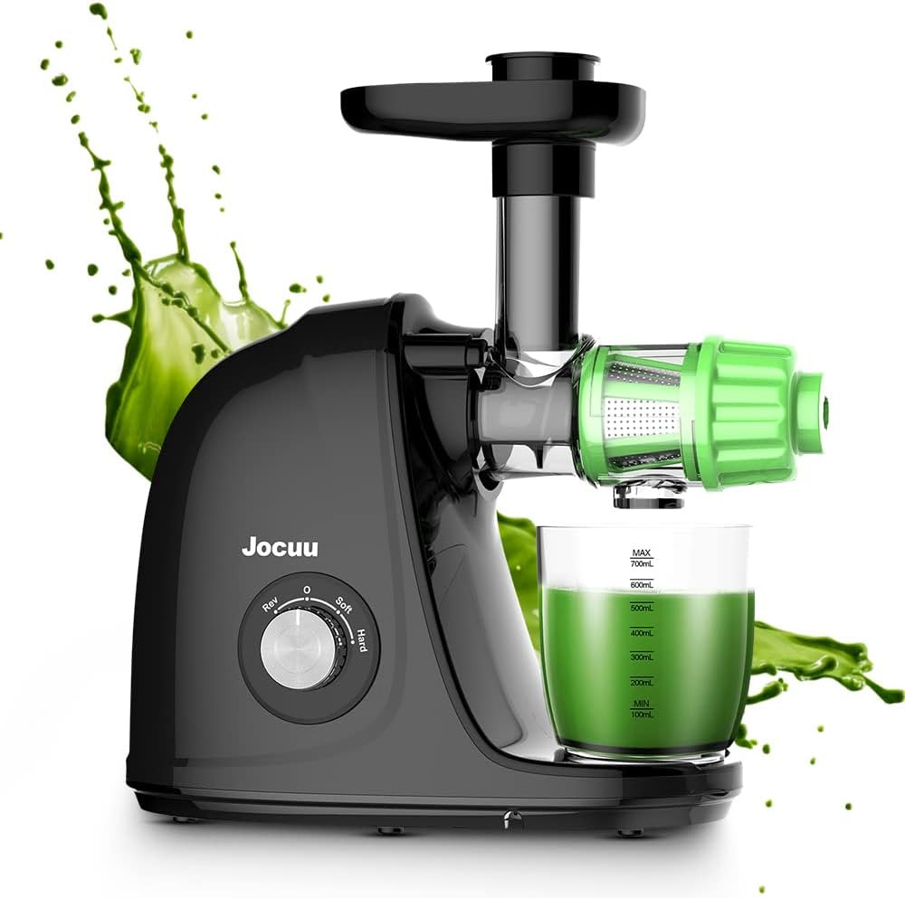 Jocuu Slow Masticating Juicer with 2-Speed Modes - Cold Press Juicer Machine - Quiet Motor & Reve... | Amazon (US)