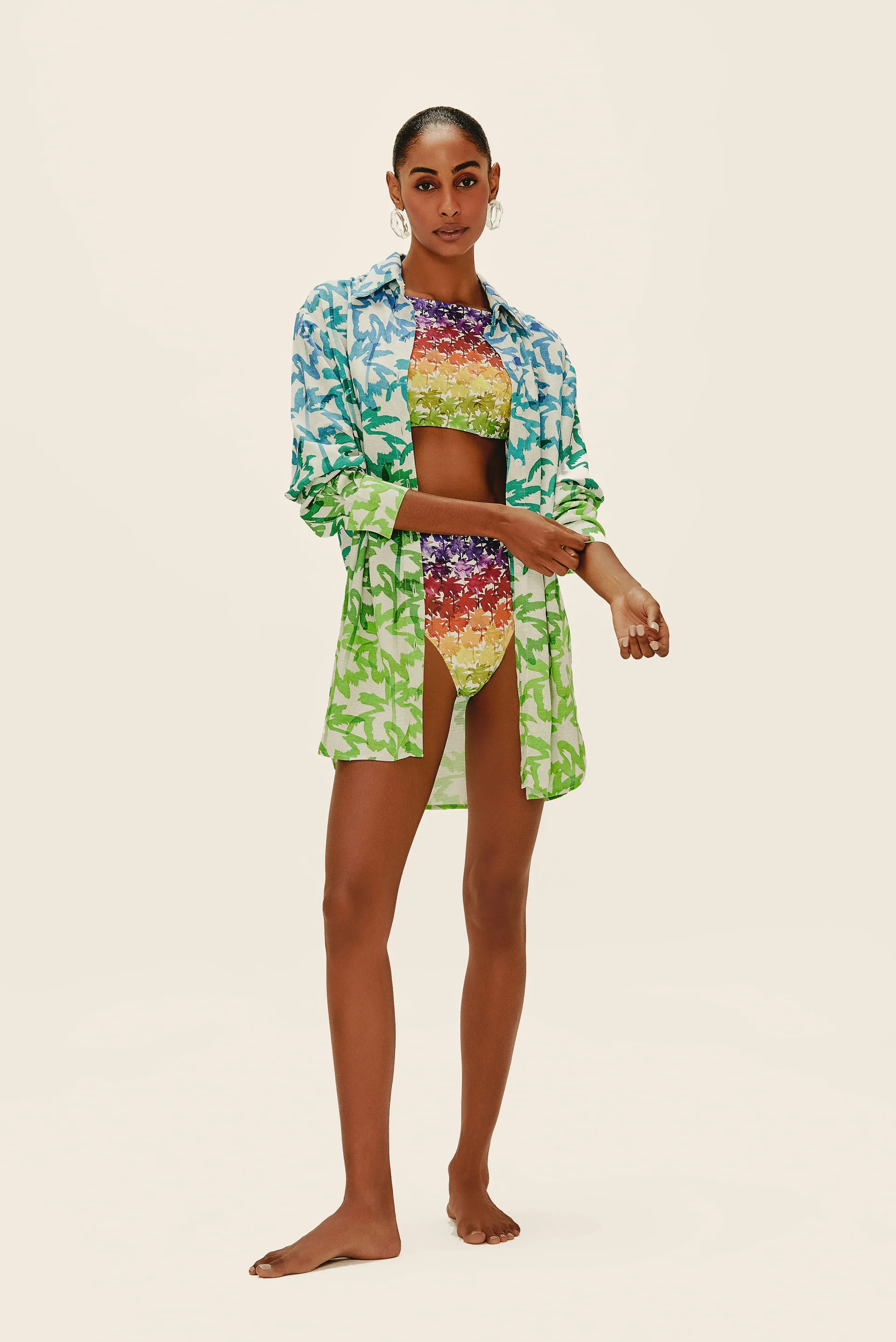 Chemise Manga Longa Coqueiro Color | OffPremium (BR)