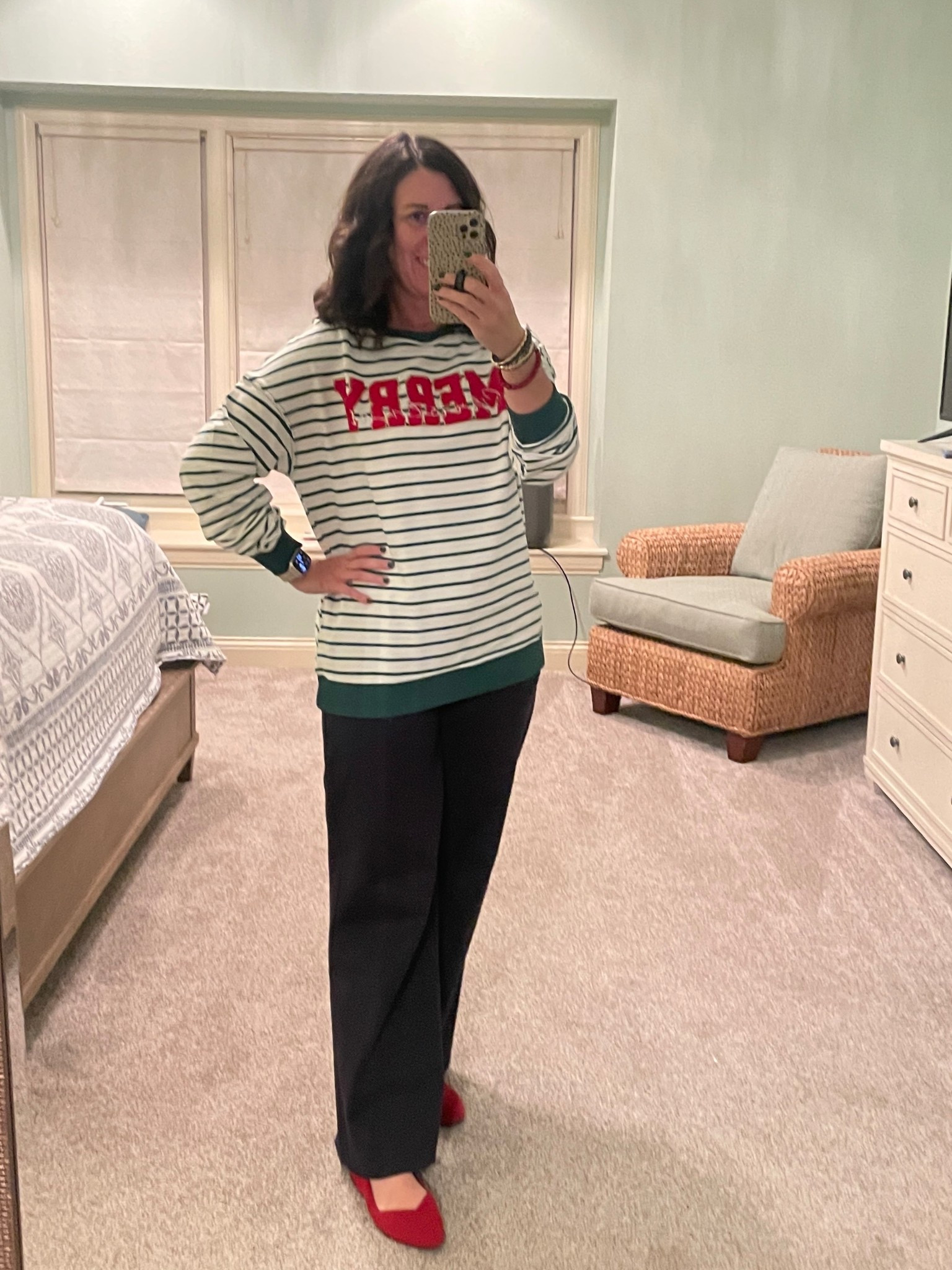 Merry Christmas 

Sweatshirt: tts medium
Pants: size up 2 10
Shoes: size up half

#LTKOver40 #LTKHoliday #LTKSeasonal