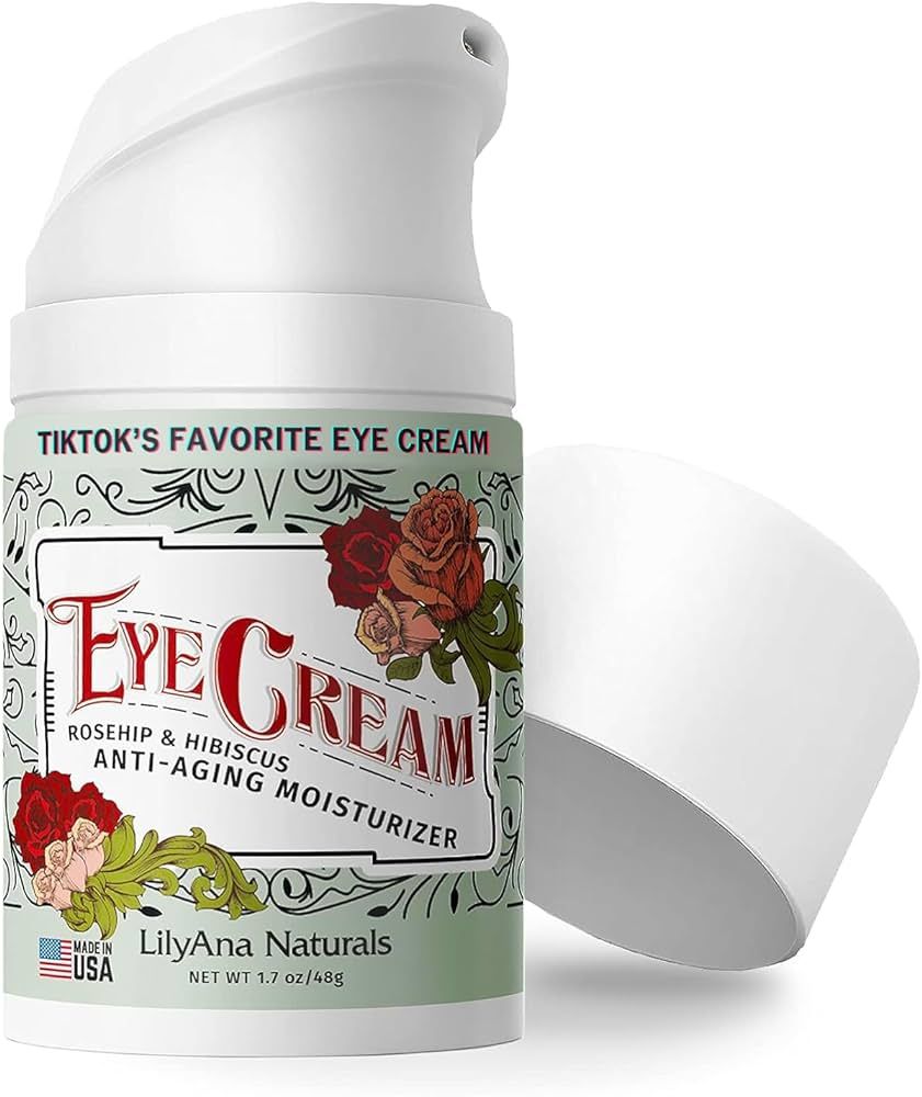 LilyAna Naturals Eye Cream for Dark Circles and Puffiness, Under Eye Cream for Wrinkles and Bags,... | Amazon (US)