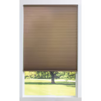 allen + roth 18.5-in x 36-in Linen Light Filtering Cordless Cellular Shade Lowes.com | Lowe's