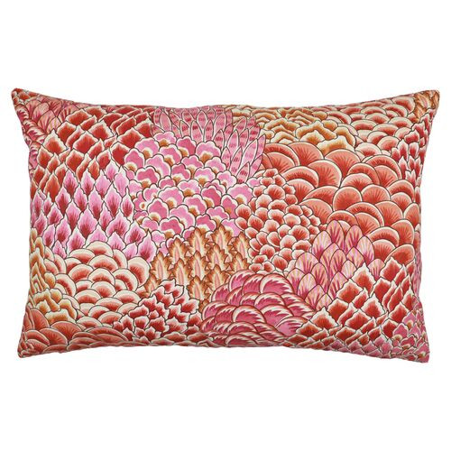 Layla 16x24 Lumbar Pillow - Pink - The Piper Collection | Cushion, Bolster | One Kings Lane