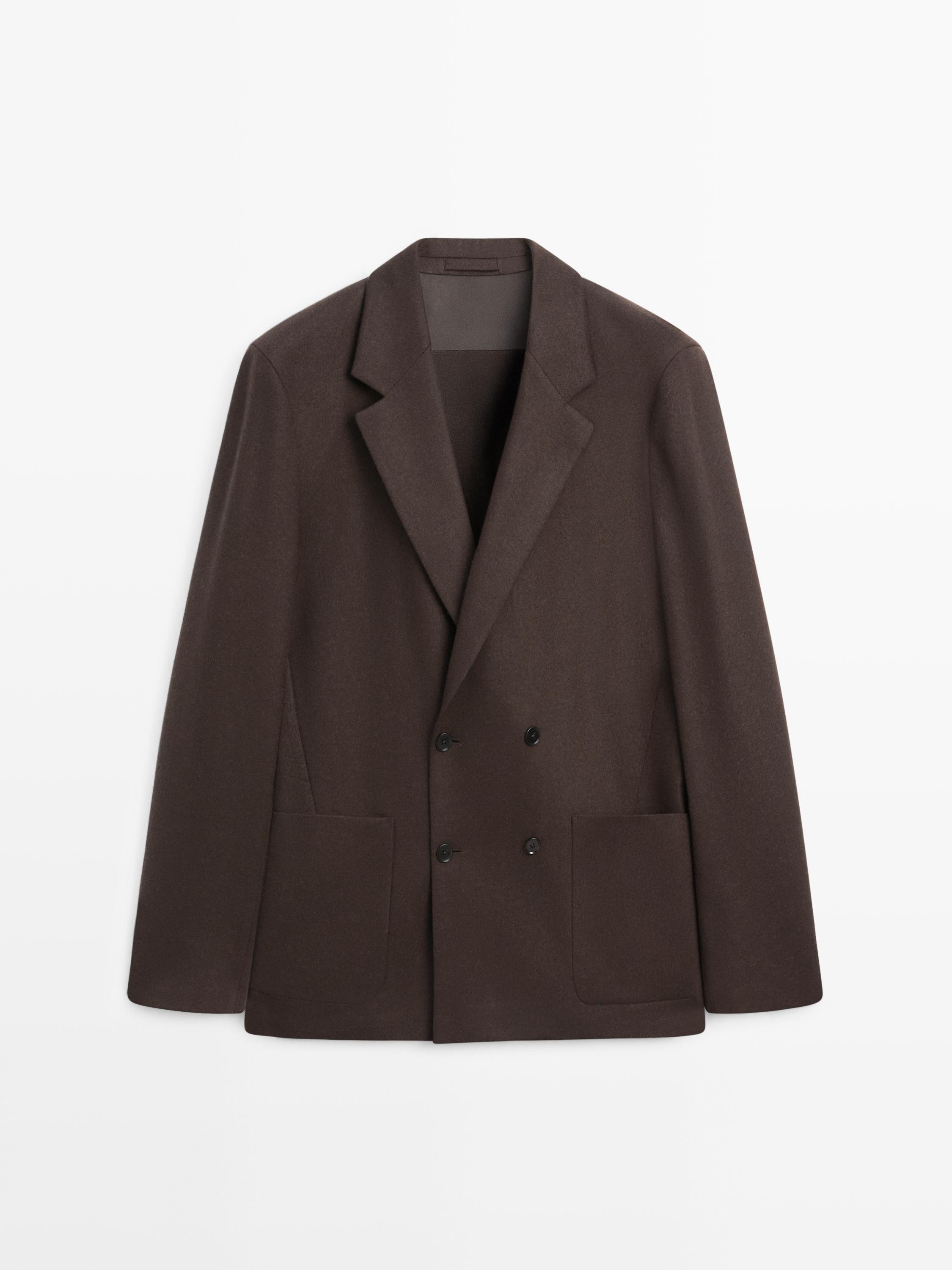 Zweireihiges Sakko aus 100 % Wolle | Massimo Dutti DE