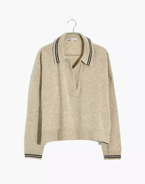 Tipped Davie Polo Sweater | Madewell