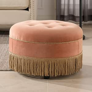 Jennifer Taylor Home Yolanda Ottoman, Gold | Amazon (US)