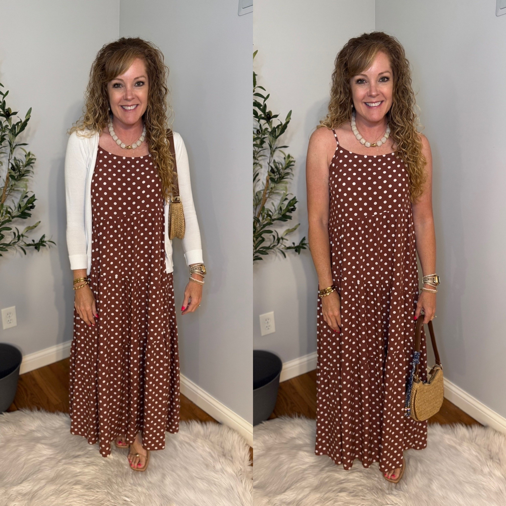 Amazon✨ polka dot dress size small / cardigan also size small / sandals tts 

Church dress / over 40 fashion / wedding guest dress / summer dresses

#LTKootd #LTKSeasonal #LTKOver40