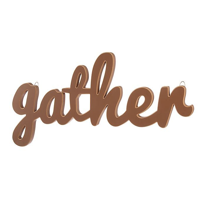 Glitzhome® 14.37-Inch "Gather" Wall Decoration in Brown | Bed Bath & Beyond