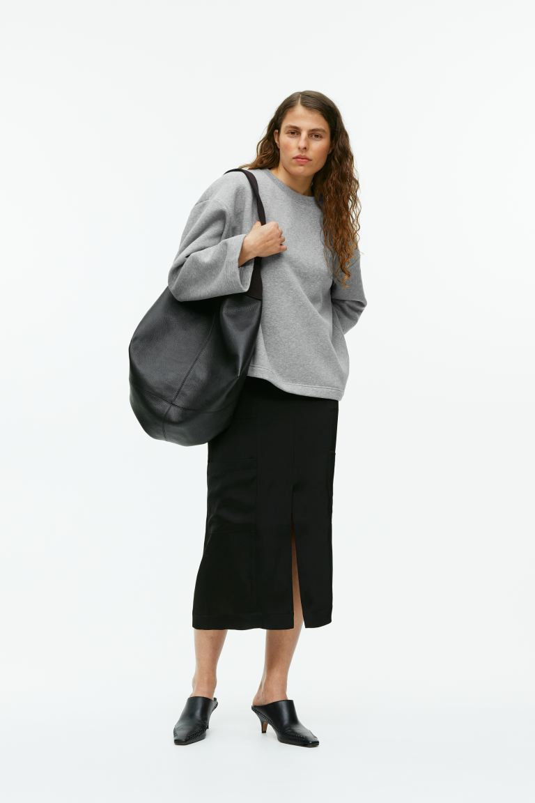 Oversized-Sweatshirt - Graumeliert - Ladies | H&M AT | H&M (DE, AT, CH, NL, FI)