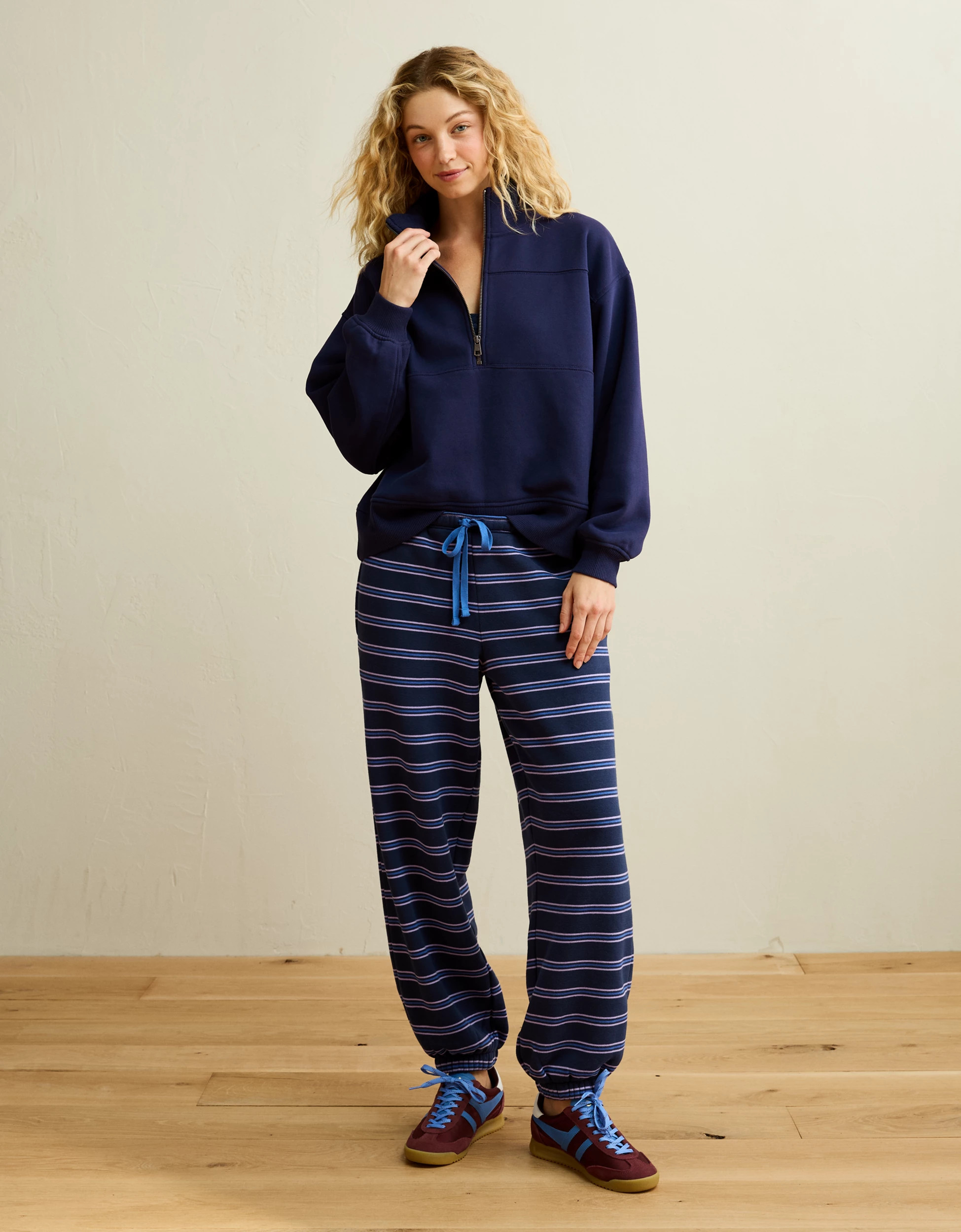 AE Everyday Luxe Quarter-Zip Sweatshirt | American Eagle Outfitters (US & CA)