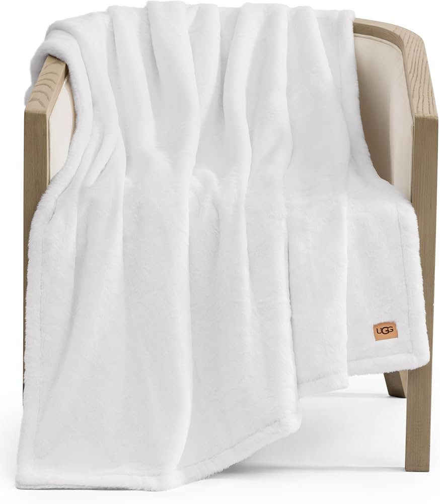 UGG Faux Fur Throw Blanket - Soft Luxury Throw for Couch, Cozy Bedroom Decor & Living Room Decor,... | Amazon (US)