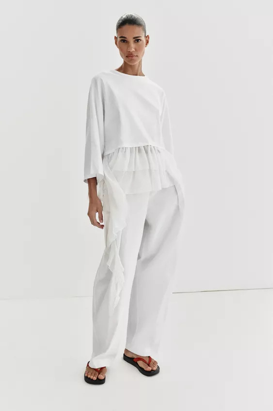 T-SHIRT MIT VOLANTS | Zara DE
