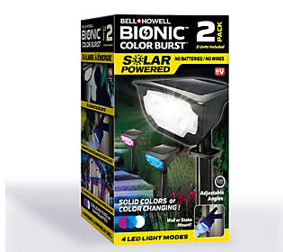 Bell + Howell Solar Powered Color Changing Bion c Burst Lights | QVC