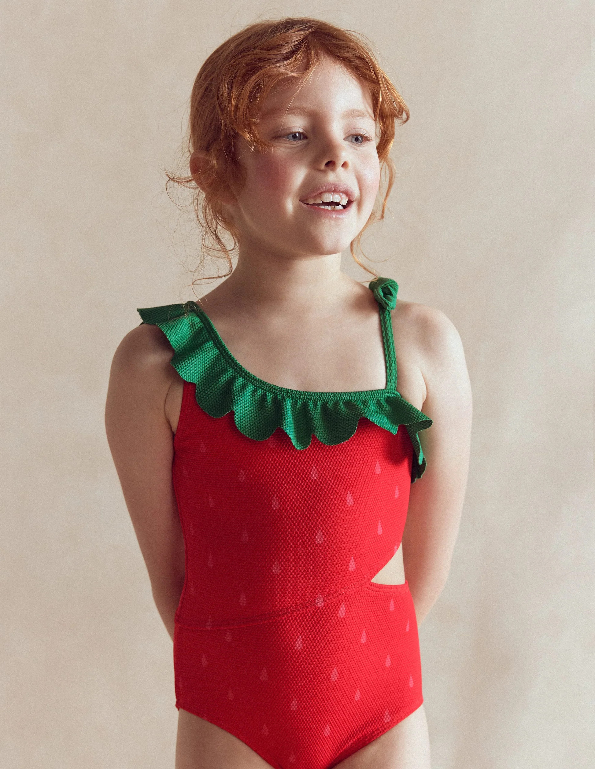 Lettice Cut Out Swimsuit-Strawberry | Boden (US)