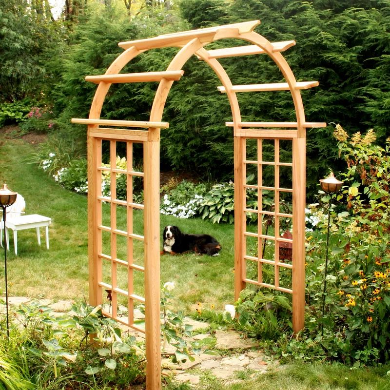 Tillison 30'' D Wood Arbor | Wayfair North America