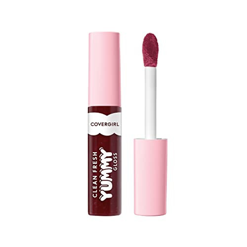 COVERGIRL Clean Fresh Yummy Lip Gloss, Sheer, Natural Scents, Vegan Formula - 300 Acai You Later, 0.33 fl oz | Amazon (US)
