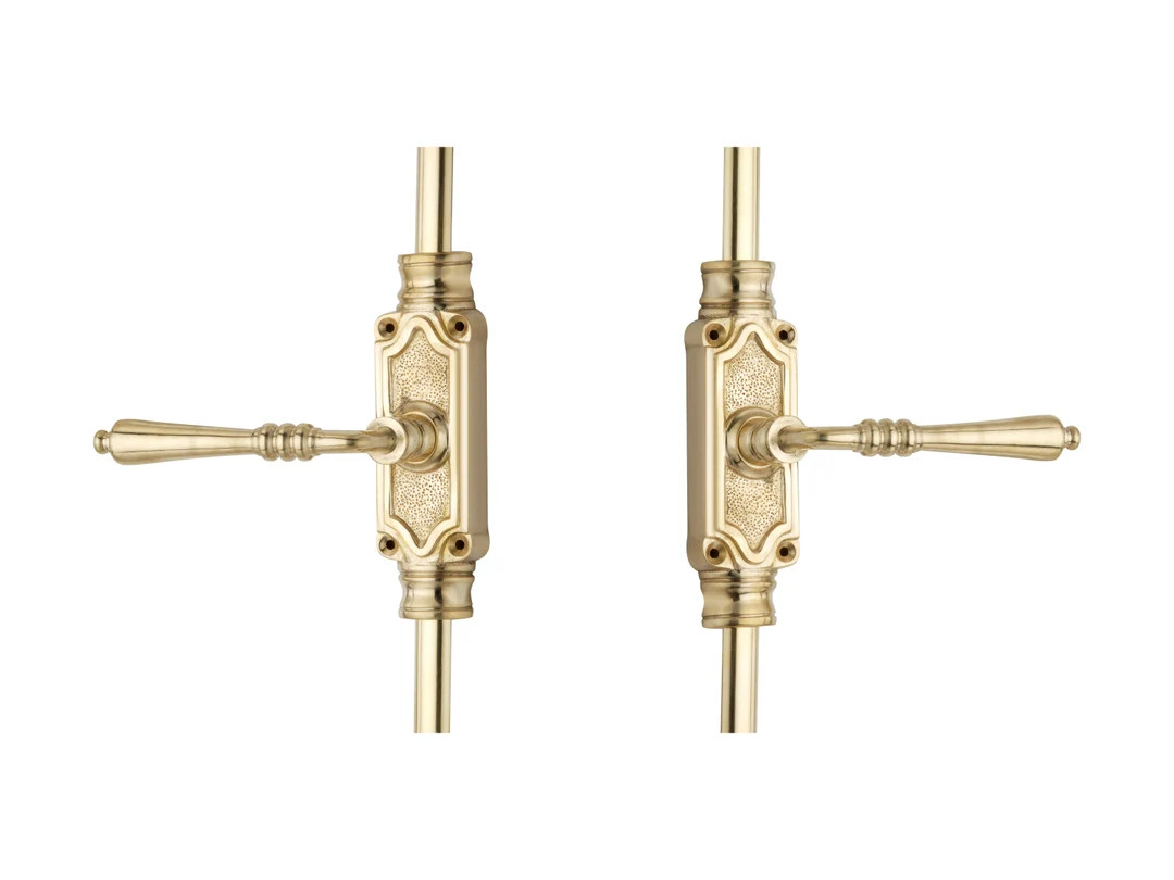 Unlacquered Brass Lever Handle Door Brass Cremone Bolt Upto 9 Feet - Etsy | Etsy (US)