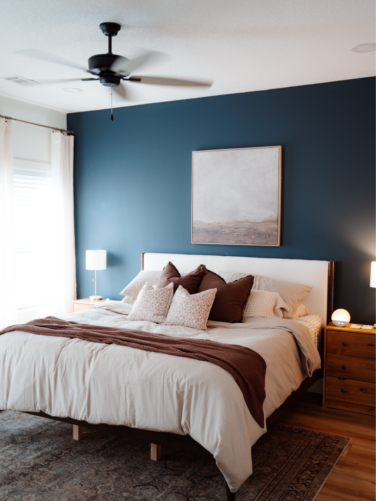 Idk I couldn’t get the same upholstered bed everyone has, this Boucle bedframe was calling my name!!! I love the way our room turned out. #LTKhome #sheets #bedroom #bedroominspo #bedframe