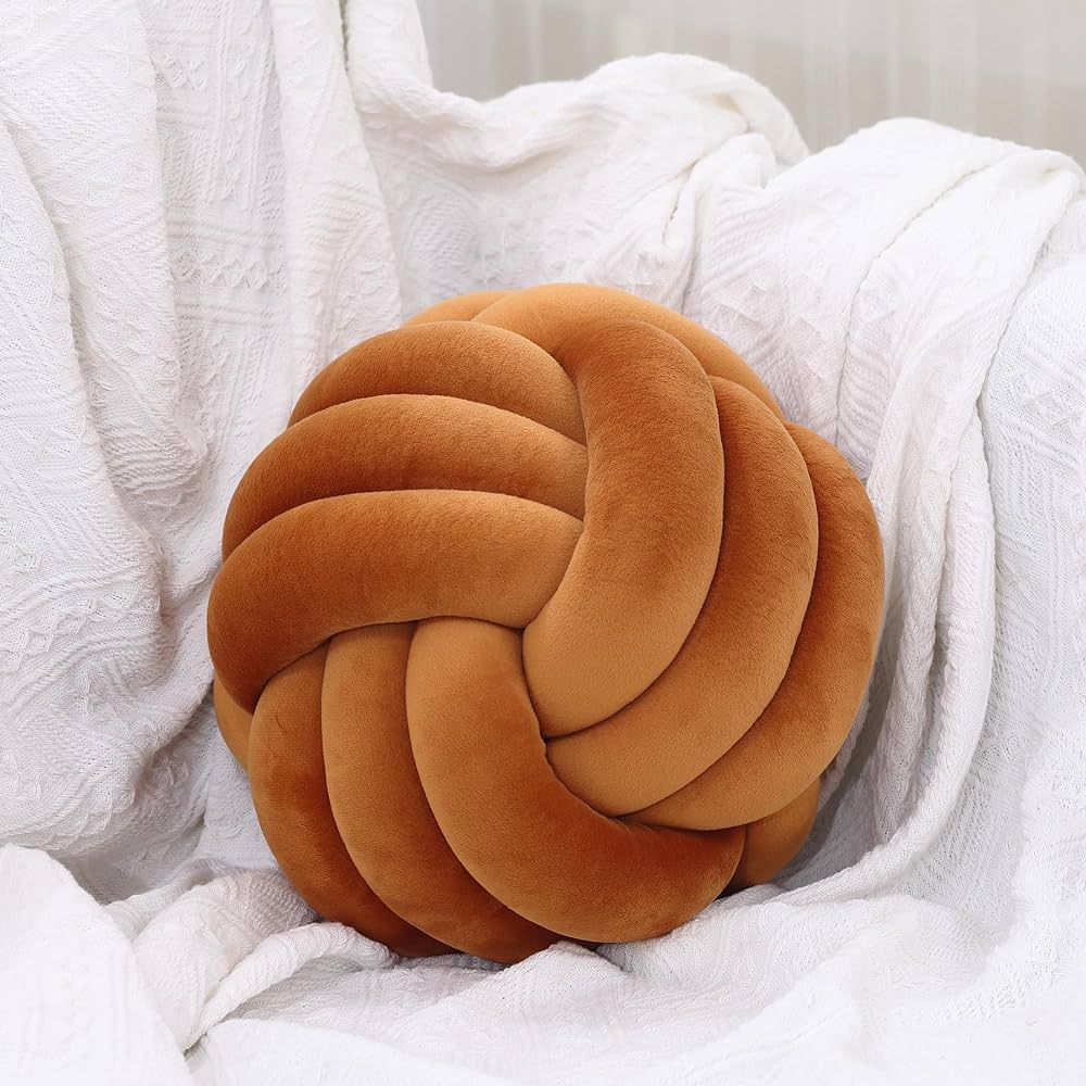 Petrella Knot Pillows Ball Round Throw Pillows Home Decor Cushion Decorative Aesthetic Throw Pill... | Amazon (US)