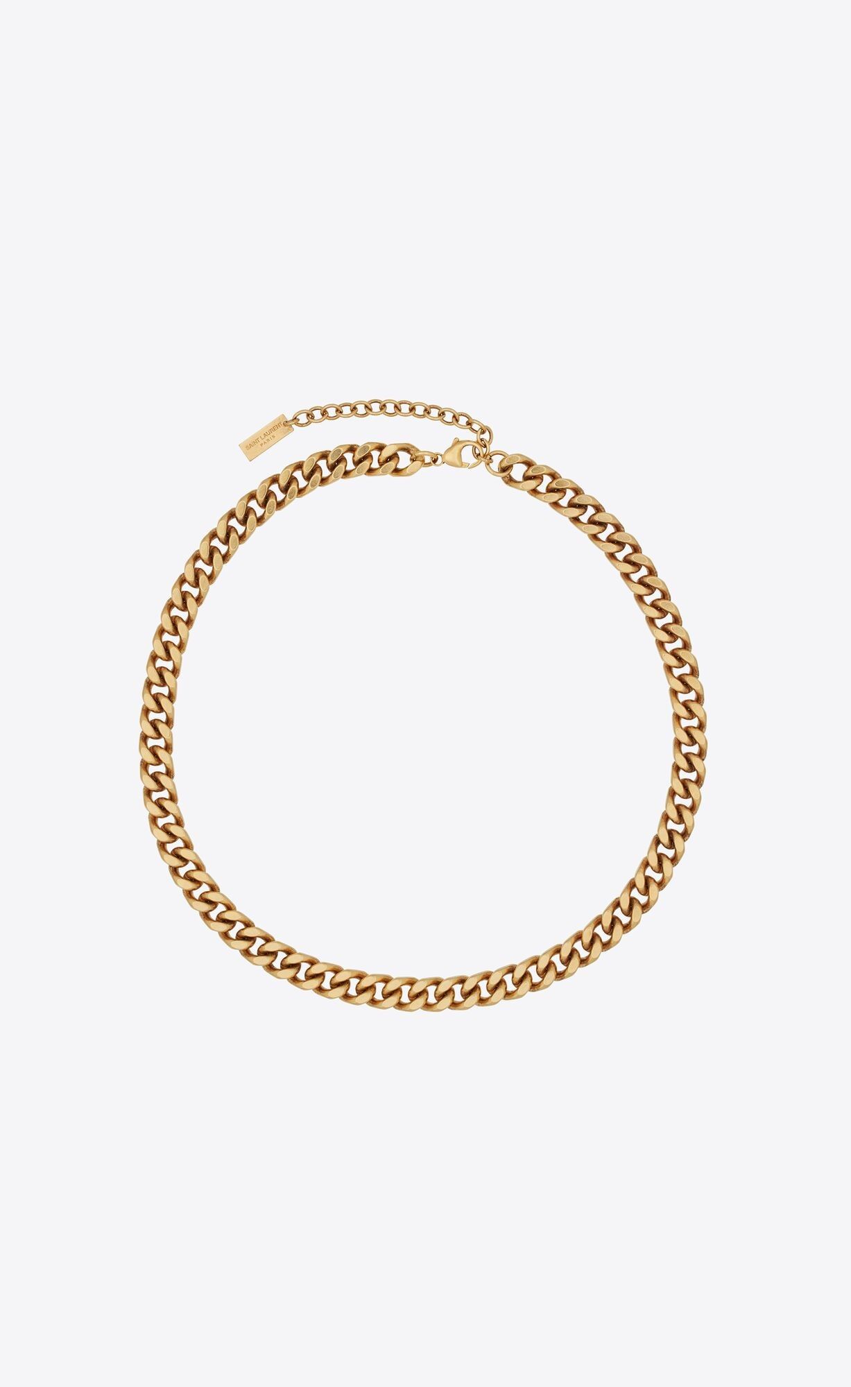 medium curb chain necklace in metal | Saint Laurent Inc. (Global)