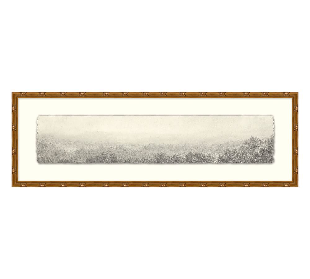 Charcoal III By Aileen Fitzgerald, 36&amp;quot;x12&amp;quot;, Gold | Pottery Barn (US)