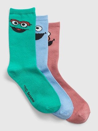 GapKids | Sesame Street Crew Socks (3-Pack) | Gap (CA)