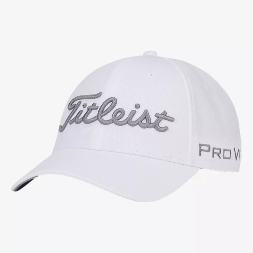 Titleist Tour Elite Golf Hat, White/Grey, L/XL | PGA TOUR Superstore