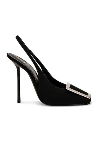 Saint Laurent Pablo Slingback Heels in Nero - Black. Size 38 (also in ). | FWRD 