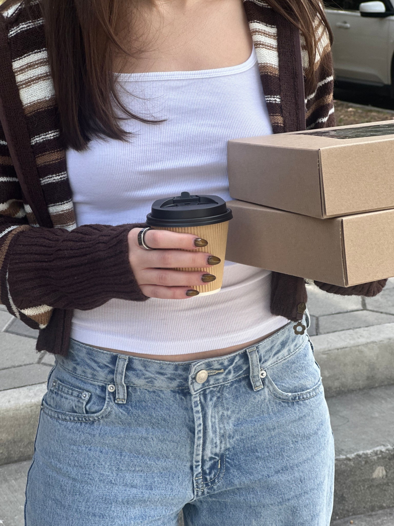 casual coffee runs ☕️




cardigan, dairy boy, white tank, casual transitional outfit, winter outfit, jeans denim, brown aesthetic, layering, neutrals 

#LTKootd #LTKFindsUnder100 #LTKSeasonal