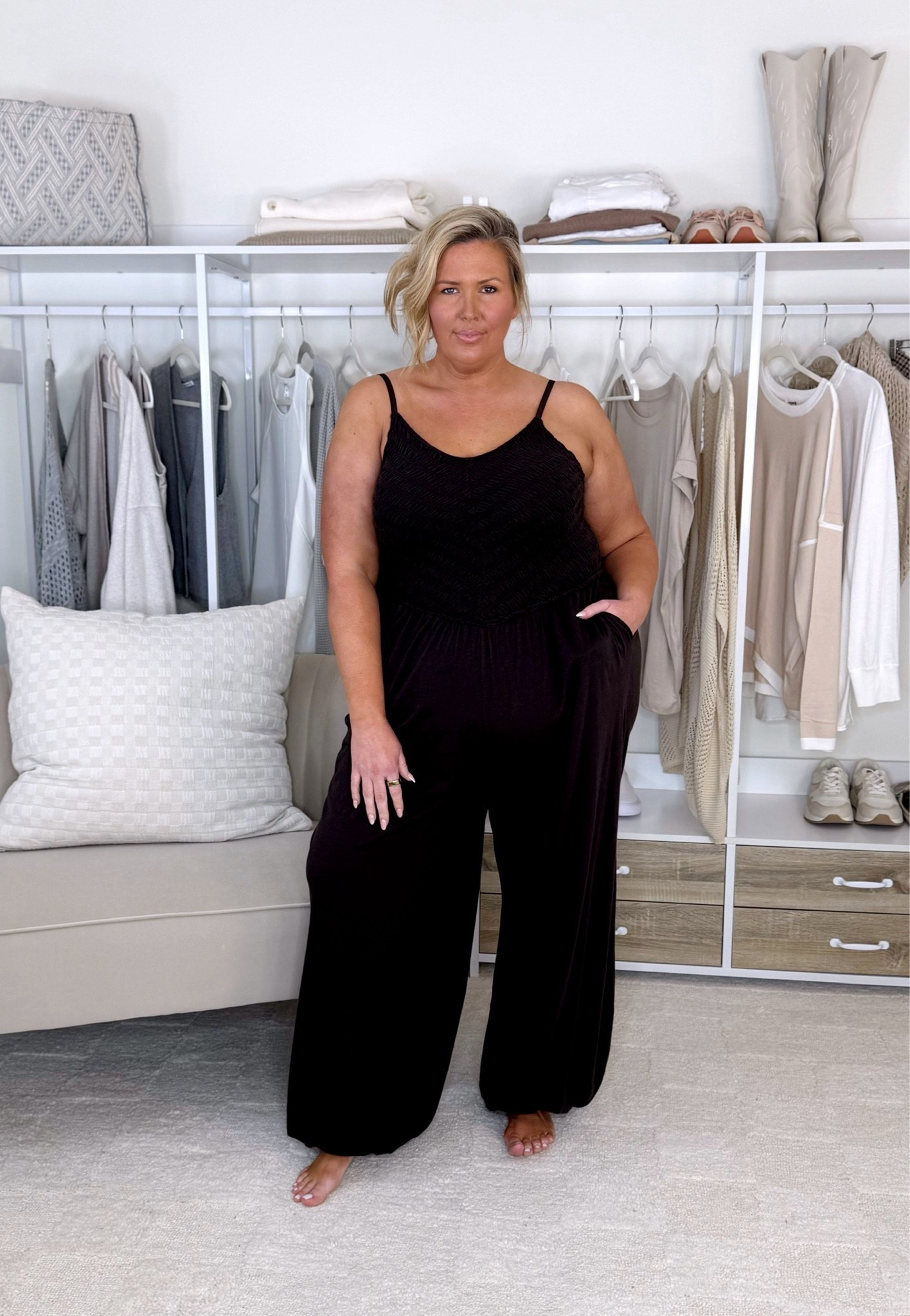 Wearing an XXL! Love these!!! Plus size fashion, everyday outfit ideas, aerie finds, aerie fashion, affordable fashion, mom style, spring outfits, summer fashion, ootd, dresses, rompers

#LTKPlusSize #LTKMidsize #LTKSeasonal