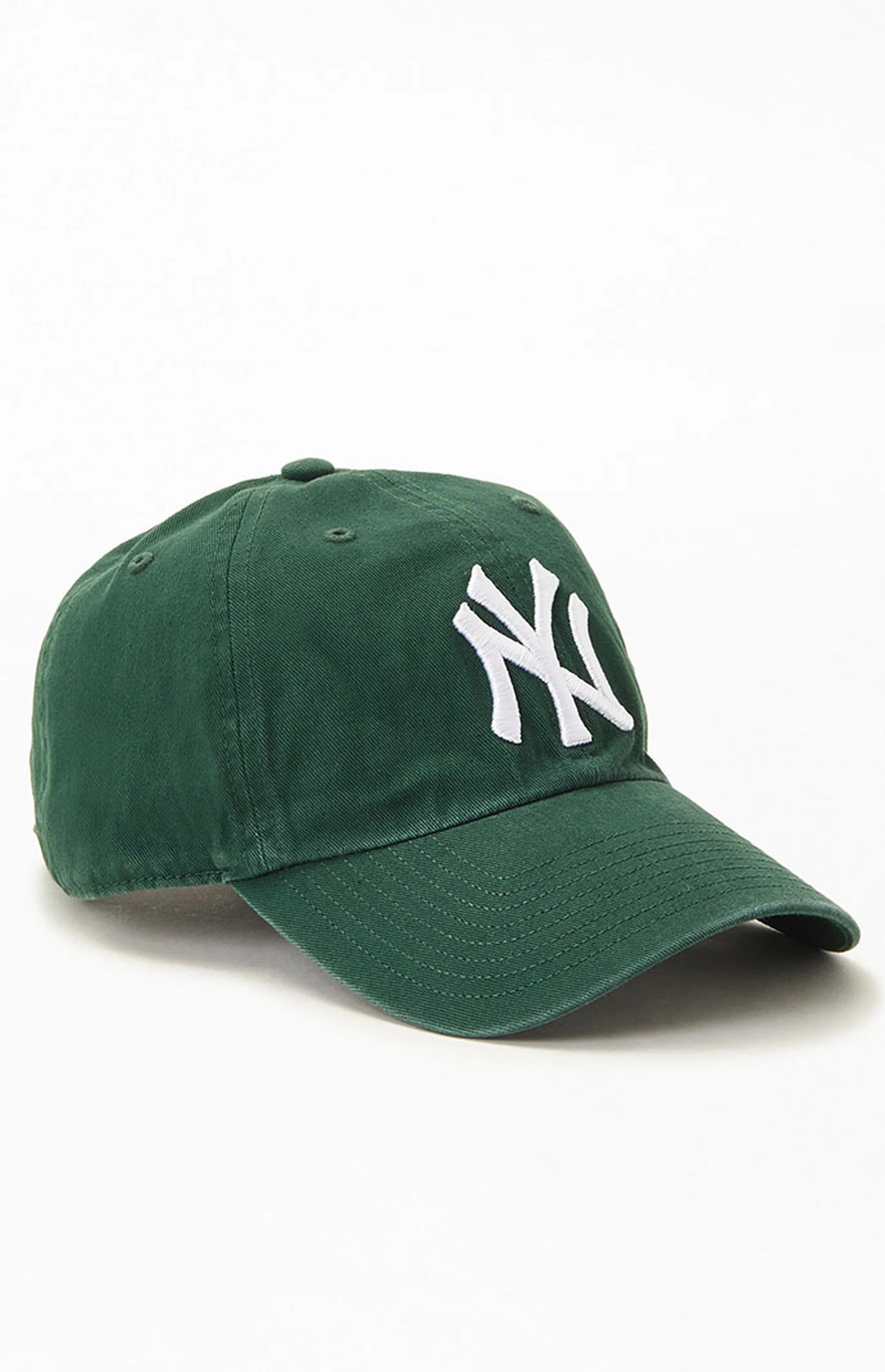 47 Brand Forest Green NY Yankees Strapback Dad Hat | PacSun